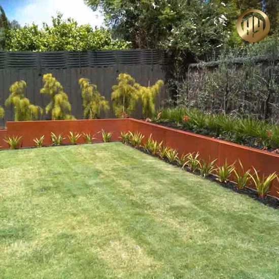 15cm Width Corten Steel Rusty Metal Garden Decoration Edging