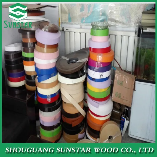 High Glossy/Embossed/Matt/Wood Grain/Solid Colour/Textured Furniture Parts Customize Plastic PVC Edging for Furniture and Decoration 