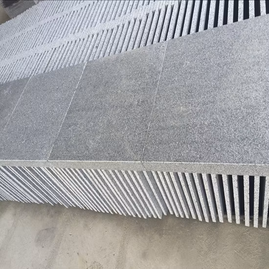 Dark Grey/Raven Granite Pool Coping Tile/Border with Bullnosed Edge