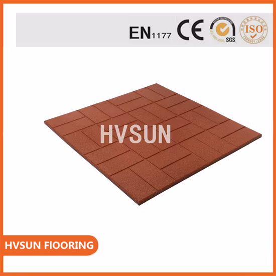 Recycled Rubber Material Kids Safety Playground Edge Safety Rubber Border