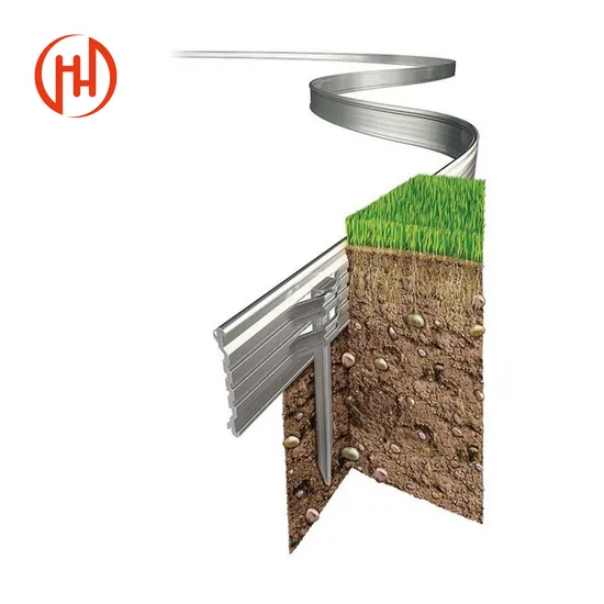 Flexible Aluminum 6063 Lawn Edging with Connectors for Garden Grass Partition